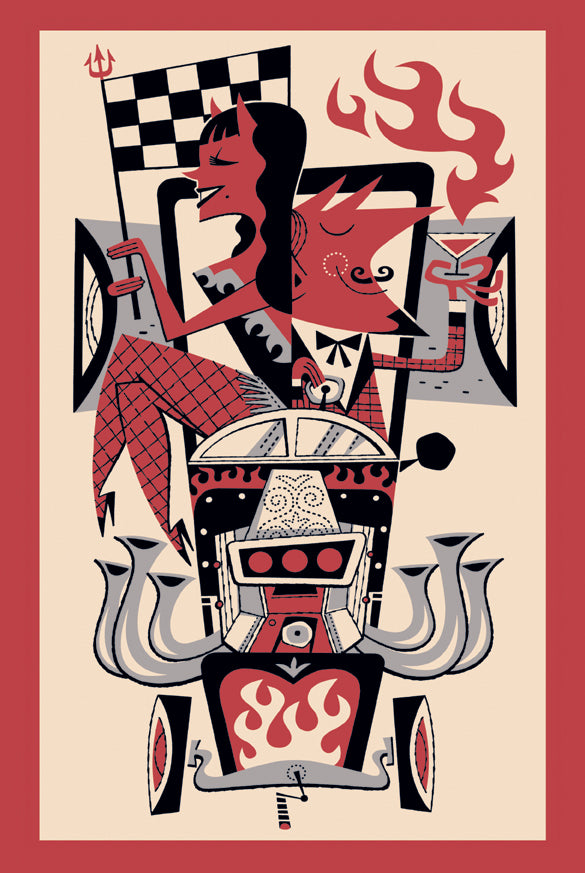 Sin is In Tiki Mug with Mini-Print – DerekArt