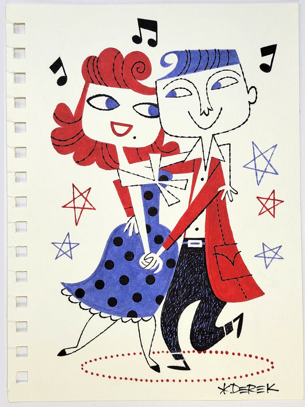 Honky Tonk Twosome Original Sketch