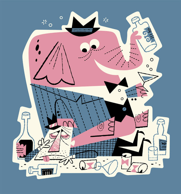 Hungover Hank Art Serigraph