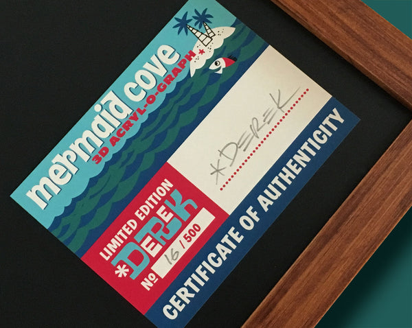 Mermaid Cove Acrylograph