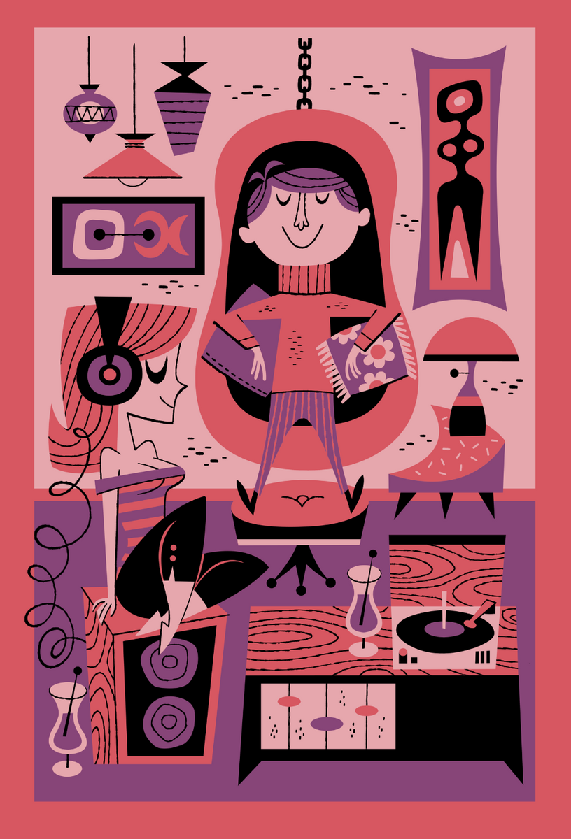 Nice Digs Art Serigraph DerekArt