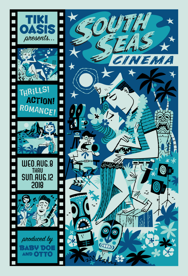 Tiki Oasis 18 Art Serigraph