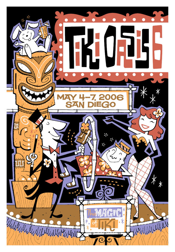 Tiki Oasis 6 Art Serigraph