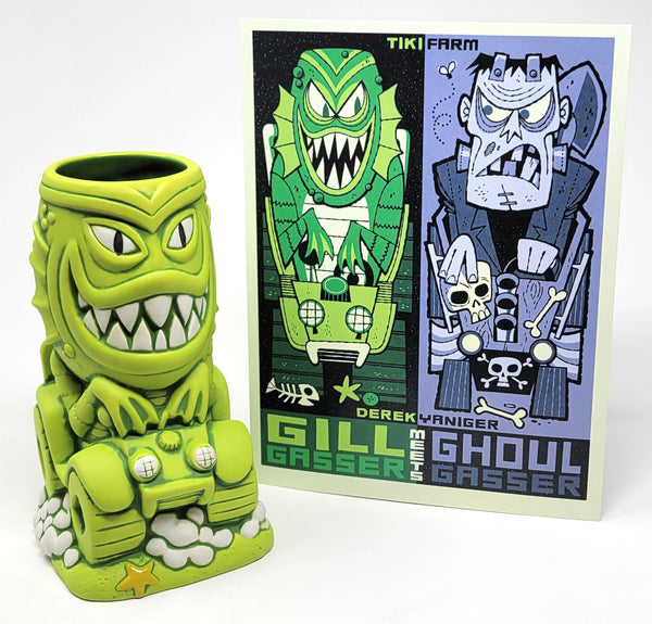 Gill Gasser Tiki Mug with Mini-Print