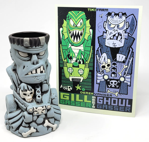 Ghoul Gasser Tiki Mug with Mini-Print