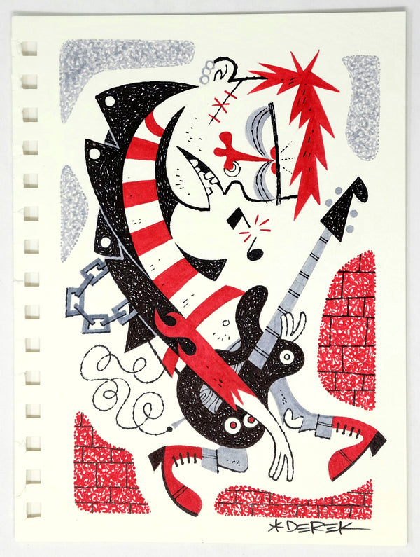 Sidney Vicious Original Sketch