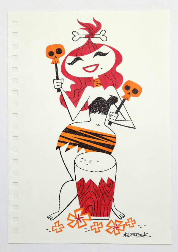 Jungle Drummer Original Sketch