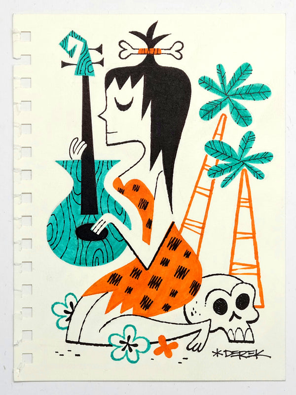 Wahine Strummer Original Sketch