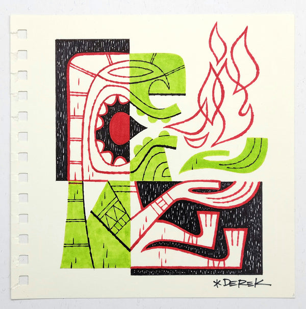 Fire God Original Sketch