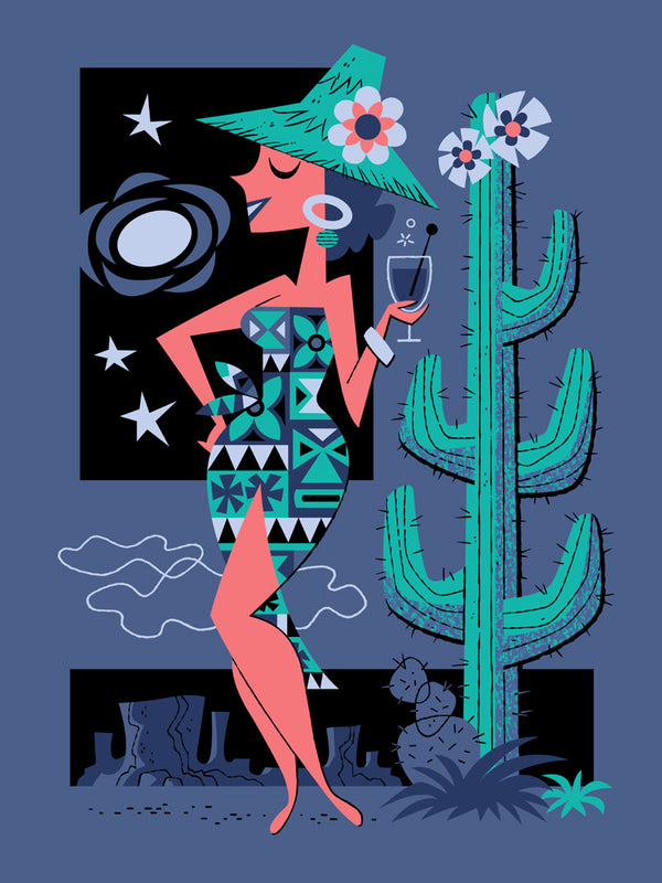 Midnight Oasis Art Print