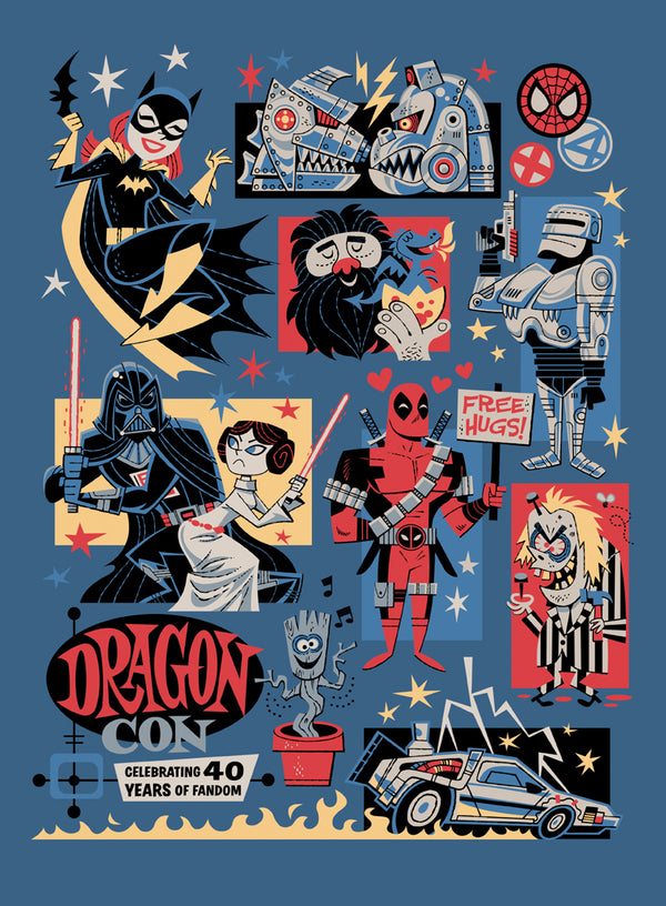 DragonCon 40th Anniversary Art Print