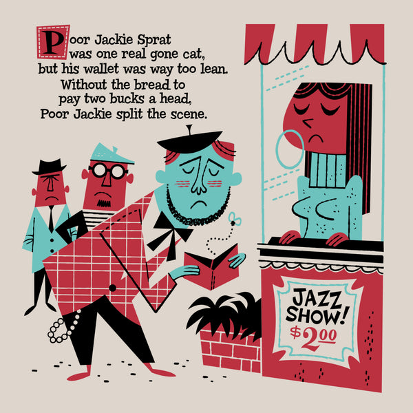 Poor Jackie Sprat Art Print