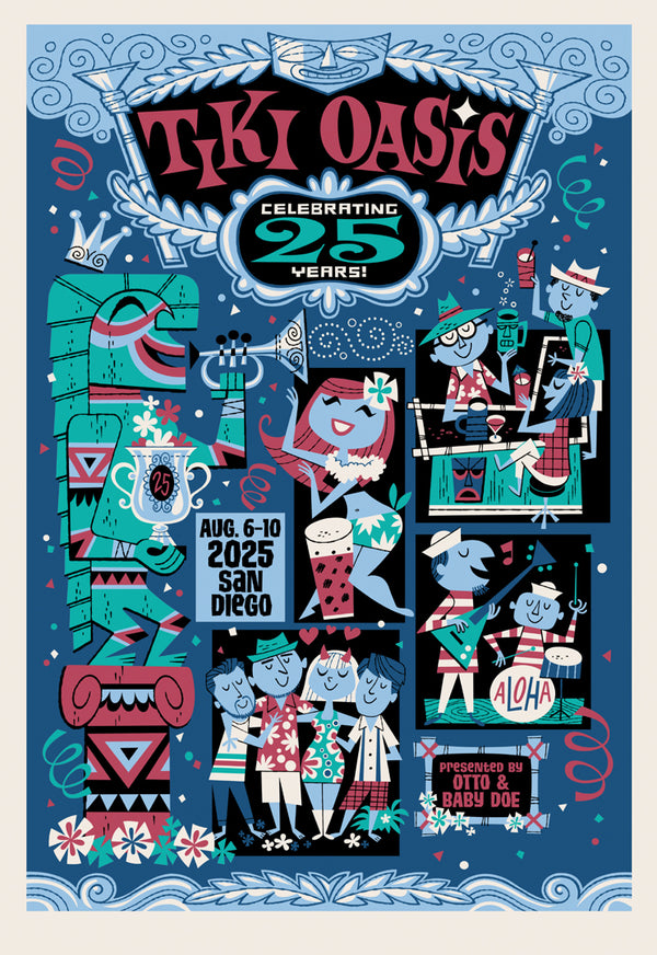 Tiki Oasis 25 Art Print