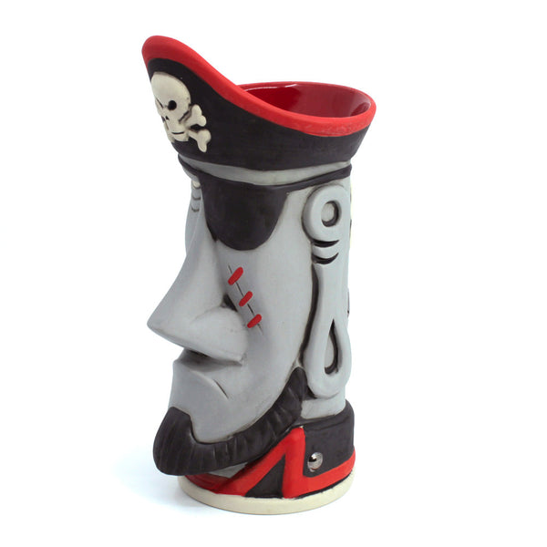 Cap'n Moai Tiki Mug with Mini-Print and Original Sketch