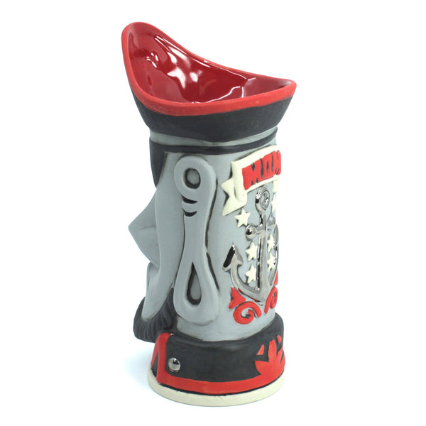 Cap'n Moai Tiki Mug with Mini-Print and Original Sketch