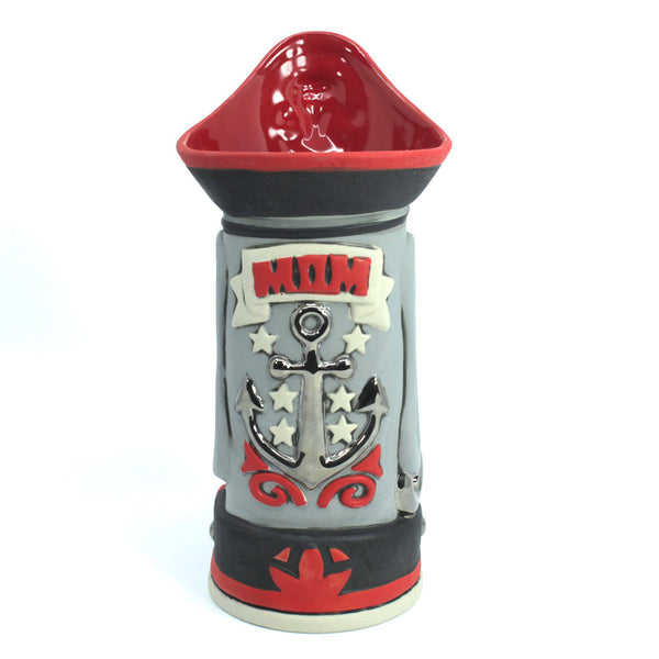 Cap'n Moai Tiki Mug with Mini-Print and Original Sketch