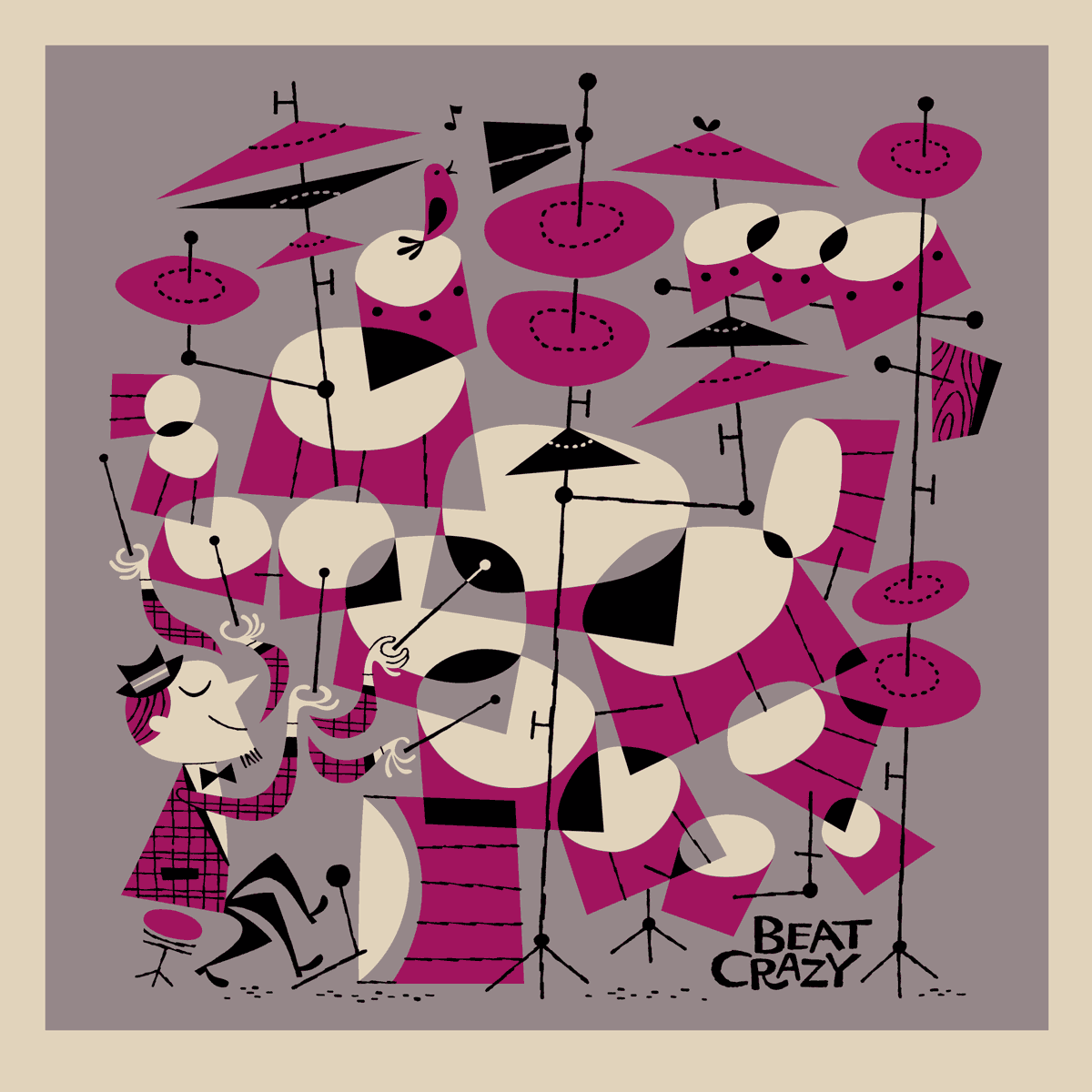 Beat Crazy Art Print – DerekArt