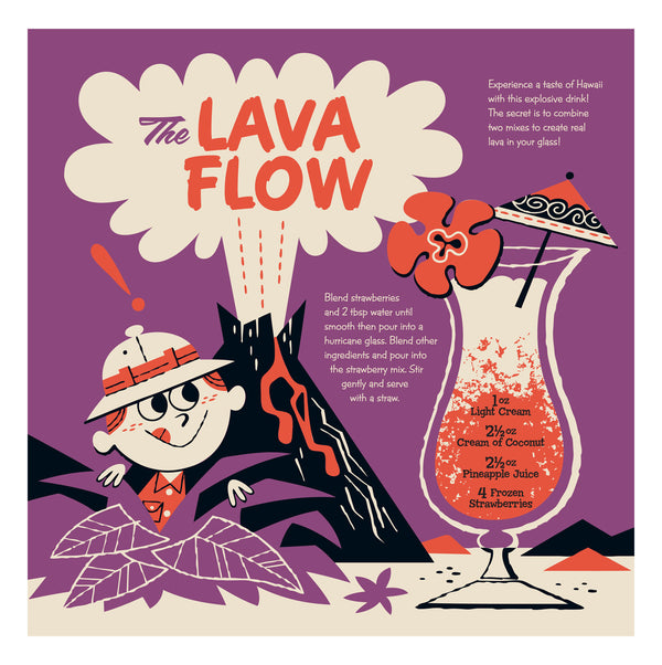 Lava Flow Art Print