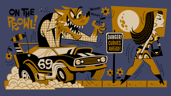Midnight Moto Monster Art Print Set