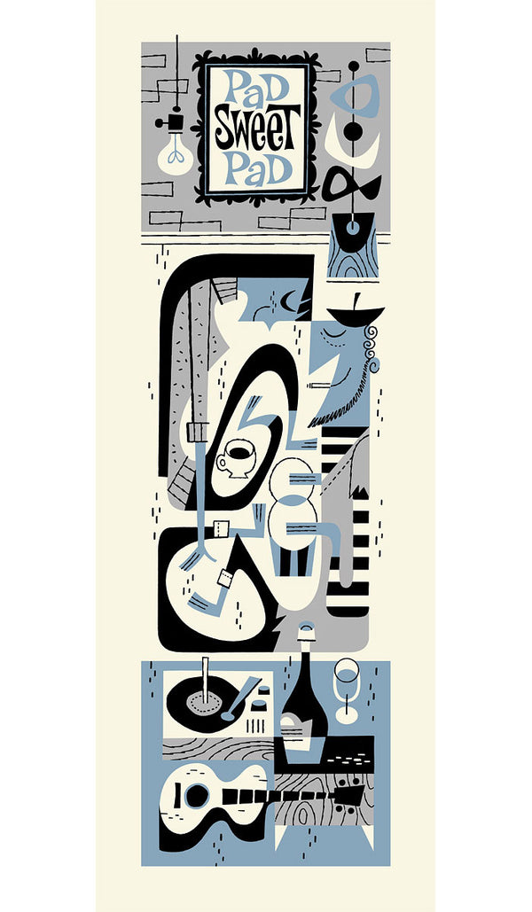 Pad Sweet Pad Art Serigraph
