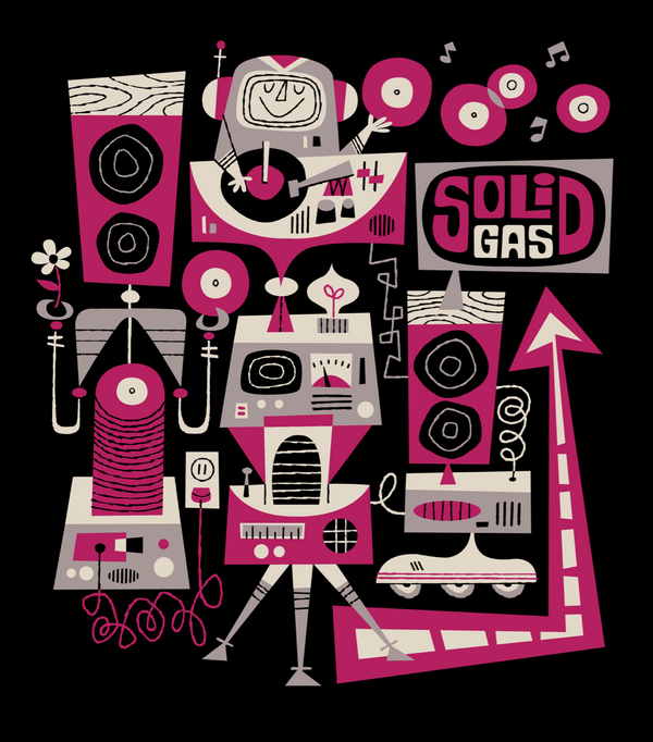 Solid Gas Art Serigraph