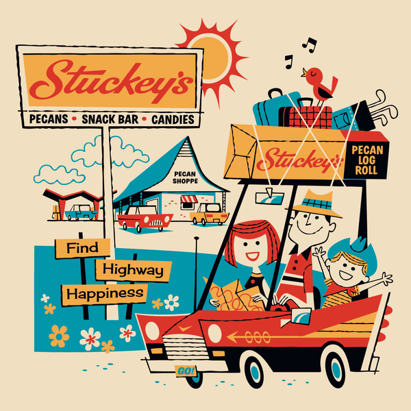 Stuckey's Highway Happiness Art Print