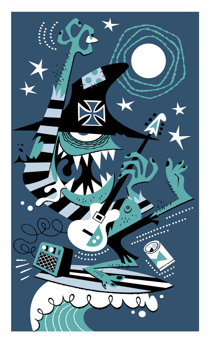 Surf Creature Art Print – DerekArt