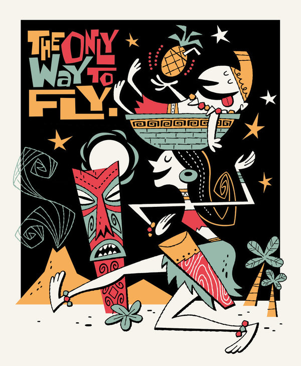 The Only Way to Fly Art Serigraph