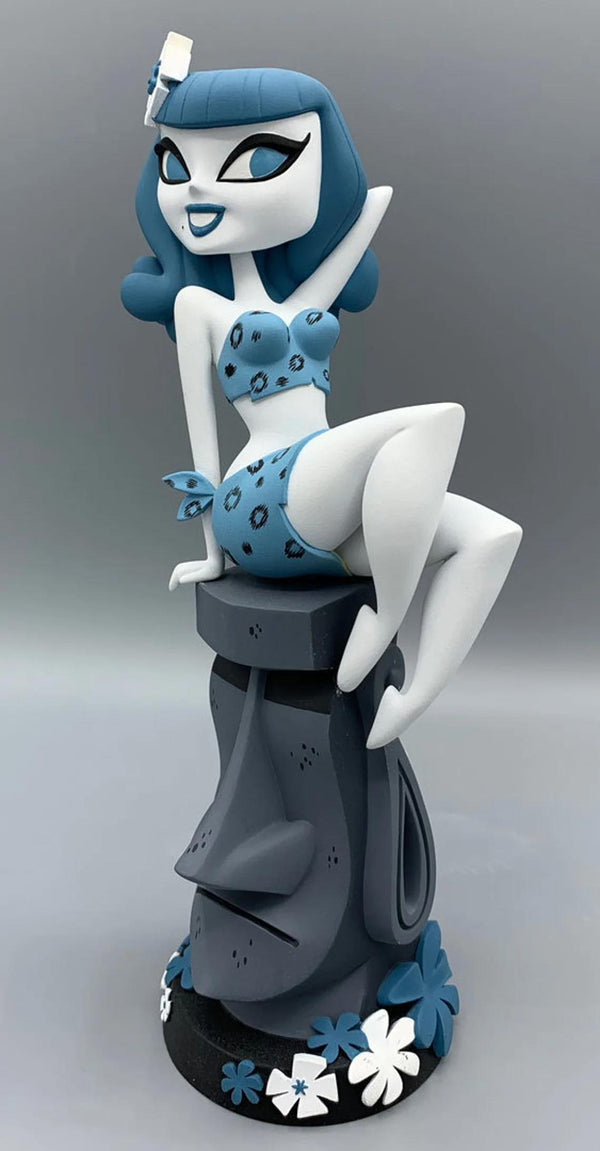 Tiki Wahine Figurine (Blue)